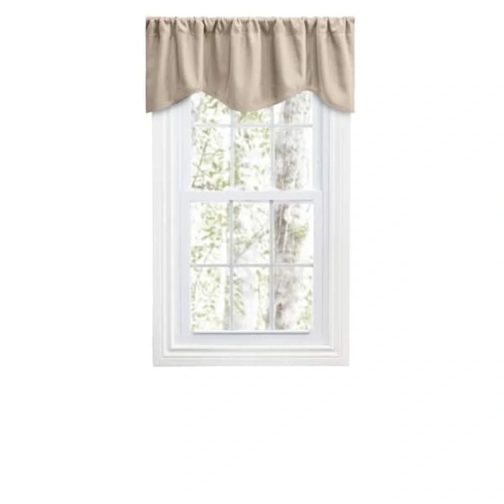 Ricardo Grand Pointe Elegant Dotted Rod Pocket M-Shaped Curtain Valance -